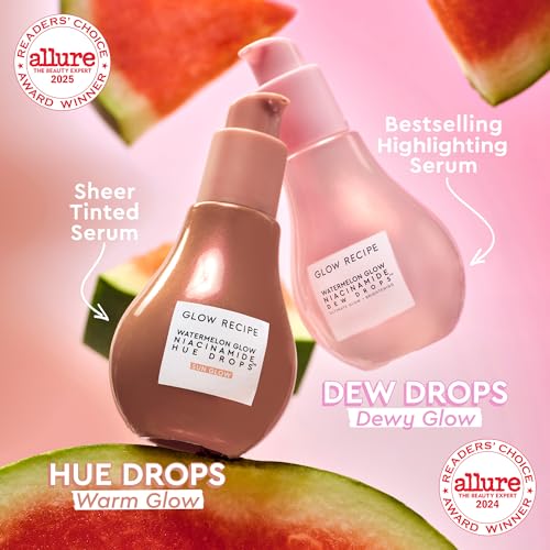Glow Recipe Hue Drops Bronzing Serum 1.35 Fl Oz Sun Glow - Tinted Face Primer & Highlighter