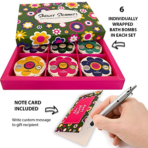 24 Shower Steamers Aromatherapy Gift Set - Organic Spa Shower Bombs for Women