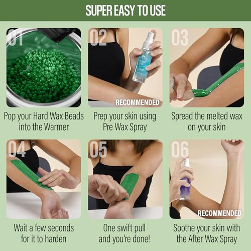 Wax Beads for Hair Removal - Tea Tree Scented, 2.4 lb Home Wax Kit - Safe & Dermatologically Tested - Variation: Tea Tree / 38.4 Ounce Pack of 1