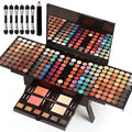 Women Makeup Set with 190 Colors Eyeshadow Blush Eyebrow Powder Face Concealer & Mirror
