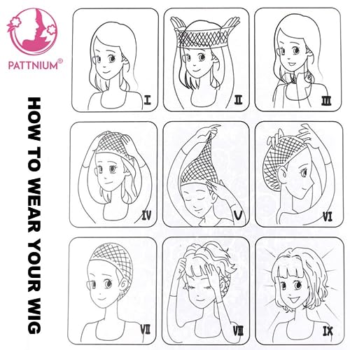 PATTNIUM Long Curly Wavy Kids Wig Blonde to Pink, Heat-Resistant Synthetic Hair