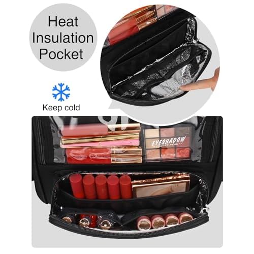 Makeup Brush Bag Extra Large Makeup Brush Case with 4 small bags Professional Makeup Artist Brush Holder Stand Up Organizer for Travel with Adjustable Dividers and Shoulder Strap