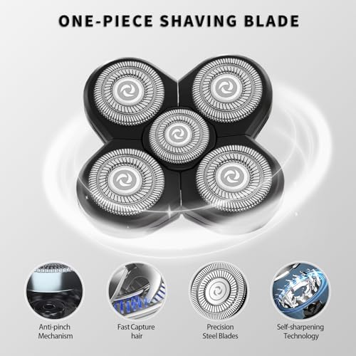 Head Shaver Replacement Heads for Freebird & Flex Series - 4 Pack