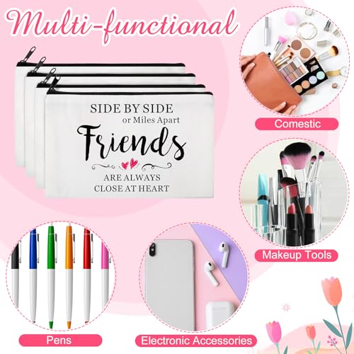 Abbylike 20 Pieces Friends Group Gifts Bulk for Women Friendship Bracelets Makeup Bags Friendsgiving Long Distance Present Party Favors for Friend Family Sister Birthday