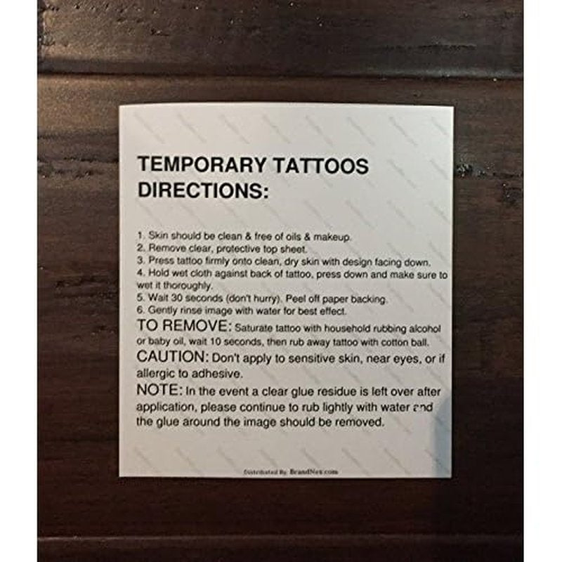 5 Sheet Built for BBC and QoS Temporary Tattoo Set 20 Piece Total