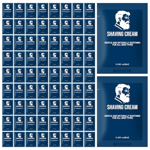 Shaving Cream Bulk Travel,8ml/0.28 oz Travel Shave Cream Disposable Shaving Cream in Bulk for Hotel Homeless £¨Jasmine£¬pack of 30)