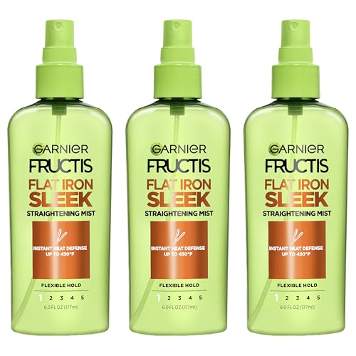 Argan Oil Heat Protectant Hair Mist for Flat Iron, 6 Fl Oz Pack of 3