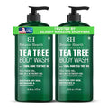 Botanic Hearth Tea Tree Body Wash & Shower Gel Pack of 2 - 16 Fl Oz Each - Refreshing & Gentle for Daily Use
