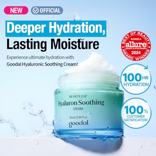 Heartleaf Hyaluronic Acid Soothing Face Moisturizer - Deep Hydration & Barrier Repair - 75ml - Goodal
