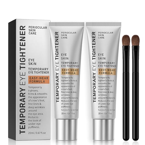 Perfection Eye Tightening Cream with Precision Brush 2PCS? Instant Firming & Lifting Eye Cream for Wrinkles, Puffiness & Fine Lines ? Cooling Applicator for Smooth, Youthful Eyes