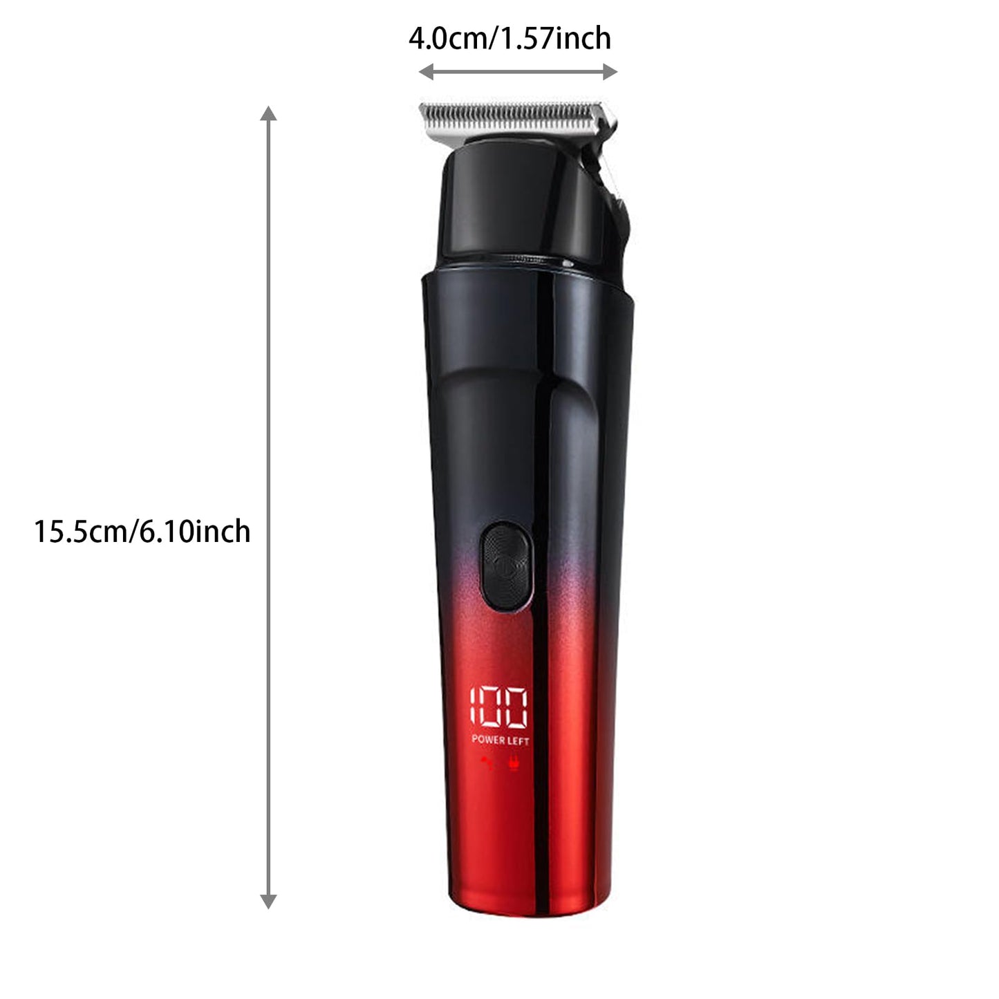 Rechargeable Men's Hair Clippers & Body Hair Trimmer Home Haircut & Grooming Set with LED Display 5 in 1 Kit Cordless Mustache Body Face Beard Trimmer for Men Waterproof Beard Shaver (Blue)