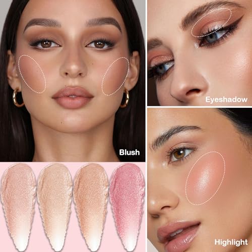 Best of The Baked Makeup Palette,Highly Pigmented, Long-Wearing,7Colors Full Size Baked Palette Includes 1Bronzer, 1Blush, 2Highlighters and 3Eyeshadows,Travel-Friendly Baking Makeup,Gifts for girls.