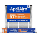AprilAire 413 Replacement Air Filter - Pack of 2, MERV 13, 16x25x4, Allergy & Virus Filtration, Variation 2