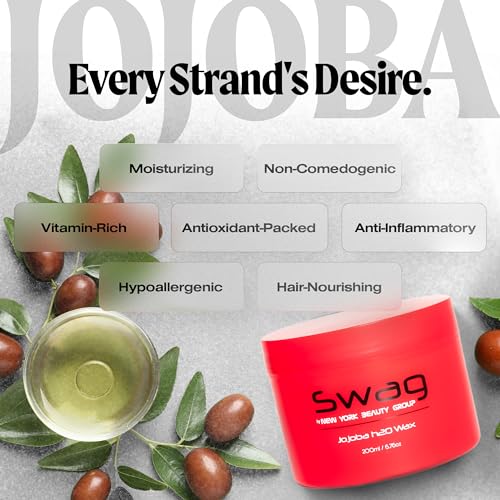 Men's Jojoba H2O Wax - Non-Sticky Hair Styling Gel 6.76 oz - Variation of THIS listing