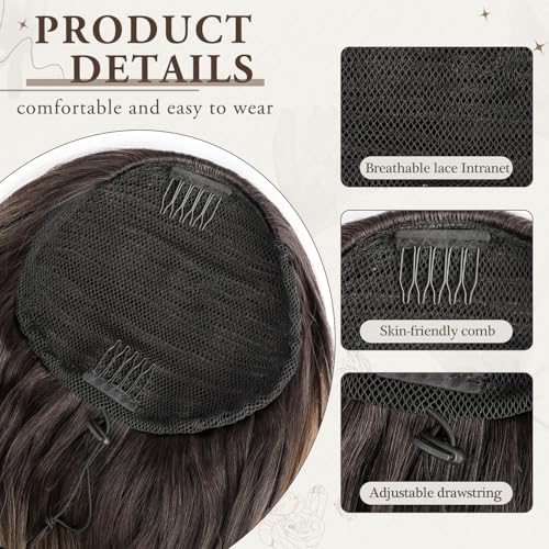 Drawstring Curly Ponytail Extension 26 Inch Natural Synthetic Hair for Daily Wear - RT4/12/613