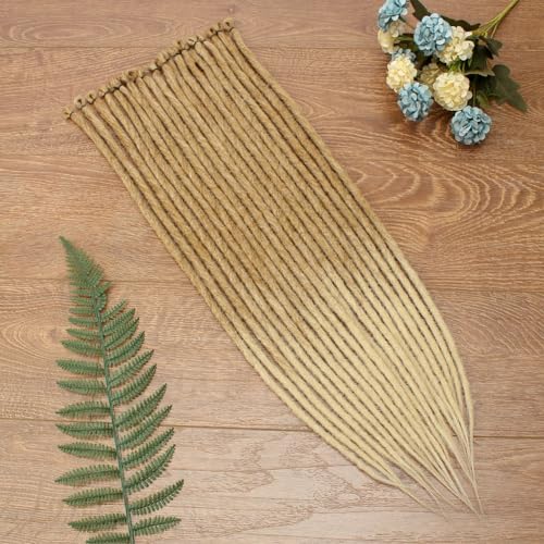 Kraler Thick Dreadlock Extensions - 40 Strands, Brown to Blonde, 24 Inch