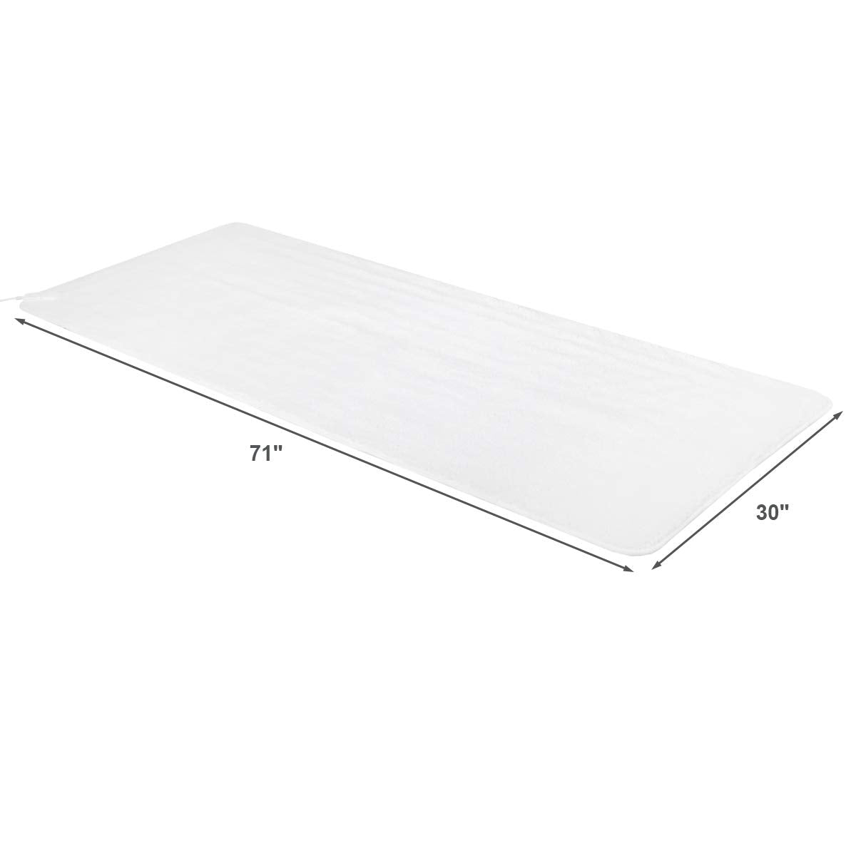 Giantex Heated Mattress Pad, Massage Table Warmer, Heating Pad with 5 Heat Settings, 12 Ft Cord and Overheat Protection, 71 x 30 Inches Massage Bed Warmer with Digital Timer for Spa Table