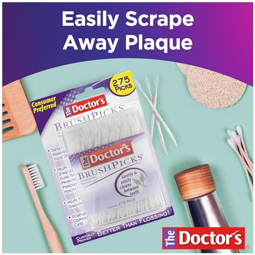 Interdental Toothpicks Soft Rubber Dental Picks for Gum & Teeth Cleaning - 275 Count Pack of 12