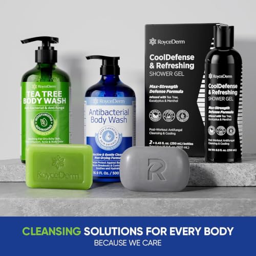 Roycederm 16.9 fl oz Antibacterial Body Wash 0.13% Benzalkonium Chloride – Pack of 2