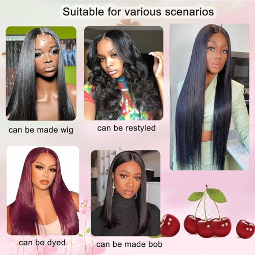 Human Hair Lace Closure 2x6 HD Straight Brazilian Virgin 10 Inch Natural Color
