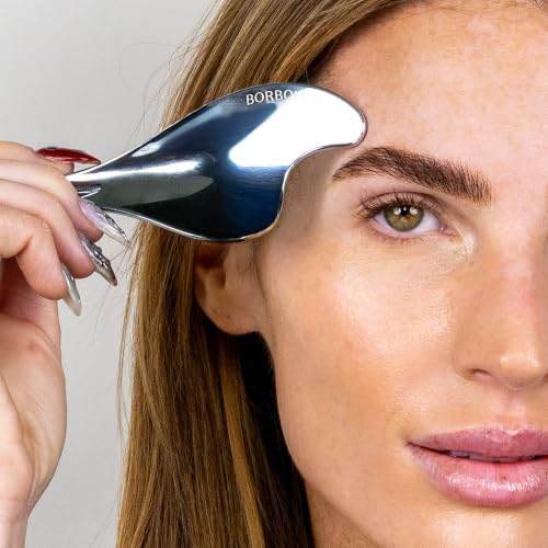 Borboleta Stainless Steel Gua Sha Facial Massage Tool for Lymphatic Drainage & Face Sculpting