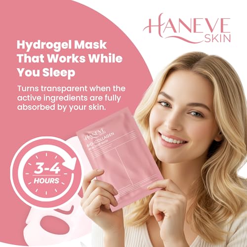 Hydrating Collagen Face Mask Set - Pore-Minimizing & Firming Skin Care, 5 Pack