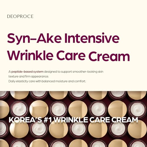 Deoproce SYN-AKE Wrinkle & Brightening Face Cream 100g - Hydrating Anti-Aging Moisturizer