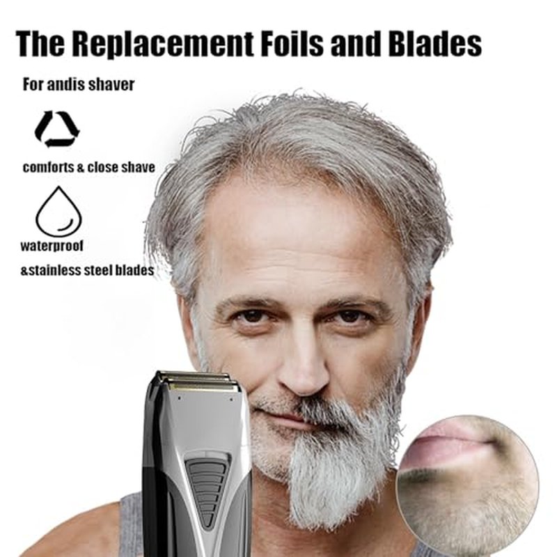 1Pack Foil Shaver Replacement Compatible with TS-1 TS-2 17150 17200 17235 Pro Foil Shaver, Foil and Blades for Pro Lithium Titanium Shaver Head Parts