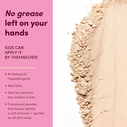 Bada Boom Bada Bling Shimmer Mineral Translucent Sunscreen Powder, Brush on SPF 50 and Sparkles