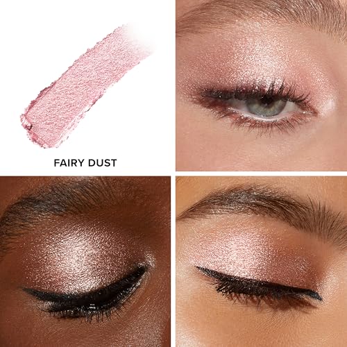 Too Faced Quickie Queen Eye Shadow Sticks - Creamy, Long-Wear, Pink Sparkle 02 Fairy Dust