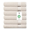 Ivory Organic Cotton Washcloths Pack of 6 - Ultra-Soft, Quick Dry, 650 GSM
