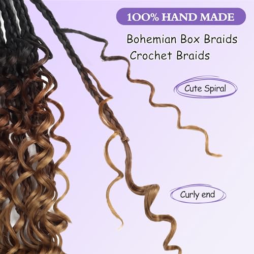 Mebeli Goddess Box Braids Crochet Hair 10 Inch Pack of 8 #1B-33-30