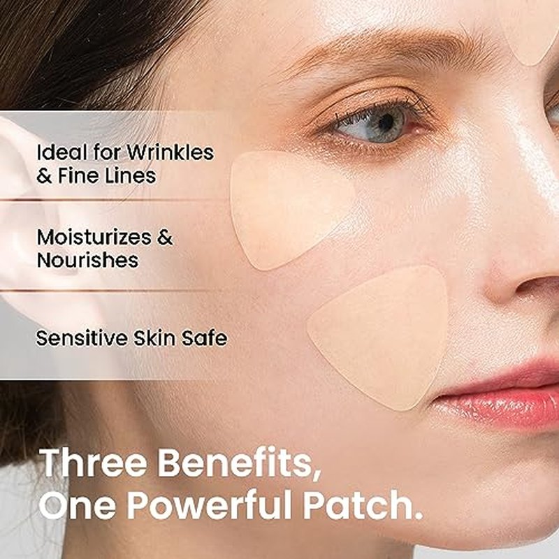 360¡Æ Smoother Set, Wrinkle Patches for Forehead, Neck, Smile Line, and Frownline| Korean Skincare with Retinol, Collagen, & Hyaluronic Acid| Overnight Wrinkle Treatment Invisible Tape