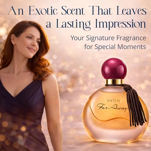 AVON Far Away Eau de Parfum 1.7 Fl Oz for Women – Amber Floral Fragrance