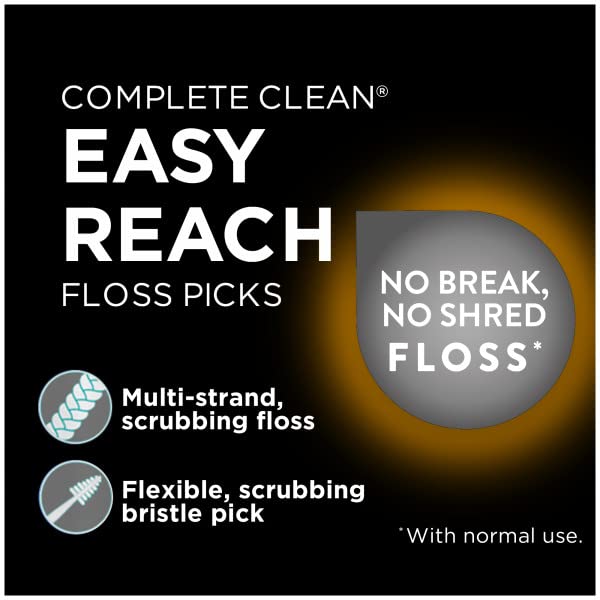 Dental Floss Picks with Fluoride Coating and Tongue Scraper – 75 Pack, Bulk 6 Sets