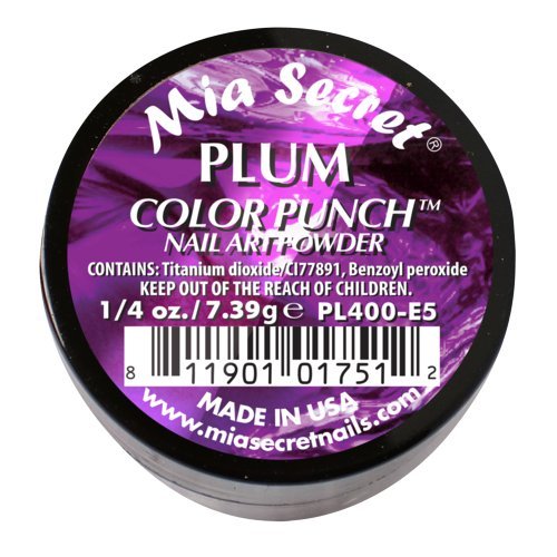 Mia Secret Professional Color Punch Collection Acrylic Powder ( Pick Your Color ) (Plum)