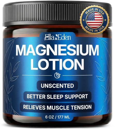 Magnesium Lotion for Sleep & Relaxation - Fast-Absorbing, Unscented 6 Oz