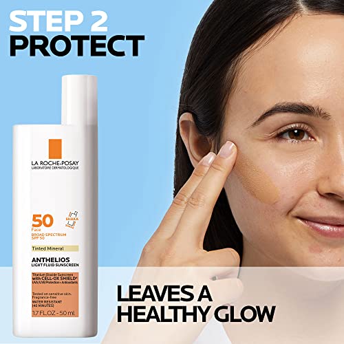 La Roche-Posay Anthelios Sunscreen SPF 40, Ultra-Light Fluid Broad Spectrum SPF 40, Face Sunscreen with Titanium Dioxide Mineral, Lightweight & Fast-Absorbing, Oil-Free, Matte Finish