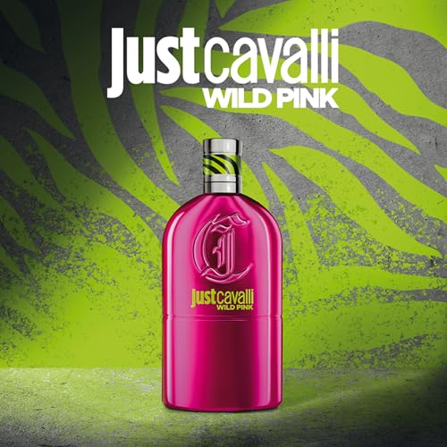Just Cavalli Wild Pink Eau De Parfum Spray for Women 3 Fl Oz - Bold Floral Fruity Scent