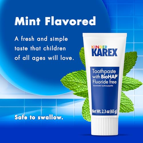 Karex Kid & Toddler Fluoride-Free Toothpaste Pack of 3 - 2.3 Ounce