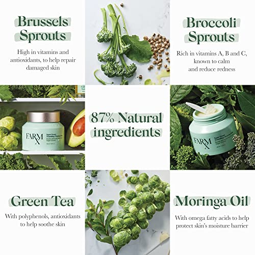 Farm Rx Super Greens Nourishing Cleansing Balm - Natural Makeup Remover, Hydrating for Sensitive Skin 100ml