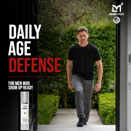 Man Labs Titan Men's Anti-Aging Face Cream with Ceramides & Vitamin C