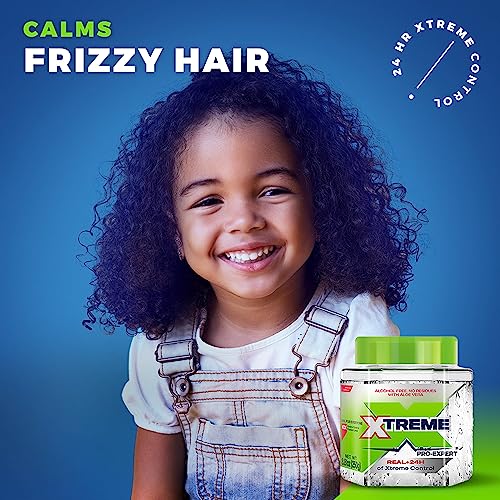 Aloe Variation Xtreme Pro-Expert Clear Hair Gel - 8.81 oz Jar, Pack of 24, Alcohol-Free