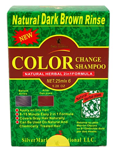 Deity America Natural Herbal 2-in-1 Dark Brown Hair Color Rinse - Gray Coverage