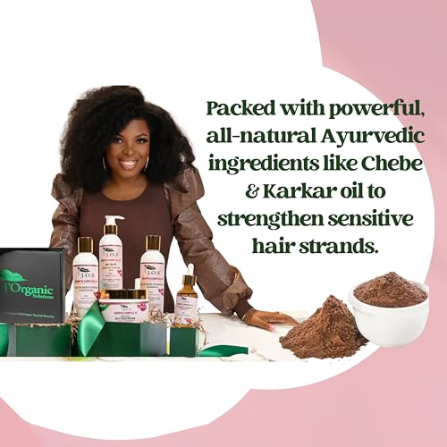 Kids 4C Hair Care Kit - Detangling Milk, Black Soap Shampoo, Biotin Conditioner & Growth Oil