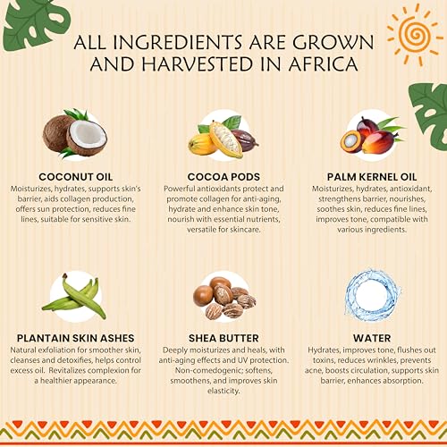 Unscented African Black Soap Paste 3.5 lbs - Natural Skincare for Face, Body & Hair - Handmade, Ghana Origin