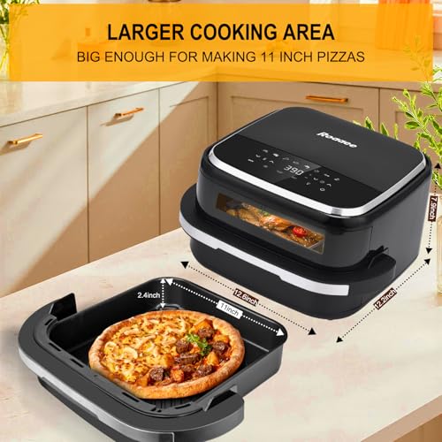 11-In-1 Air Fryer Oven with Pizza & Grill Capacity - 4.5QT, Digital Display