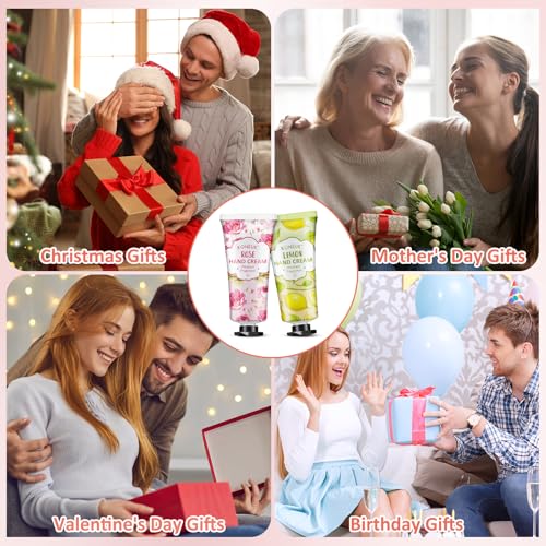 C-80 Pack Hand Cream Set for Dry Cracked Hands - 16 Fragrances Travel Size