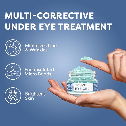 SKIN LAB Lift & Firm Eye Gel ? Hydrating Gel Cream with Hyaluronic Acid for Under Eye Moisture & Smoothing, Lightweight Serum for Women & Men, 0.5 oz
