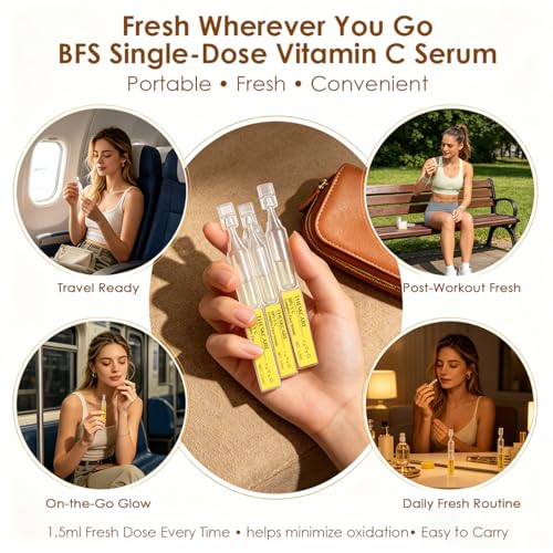 Vitamin C Serum Ampoules 45ml for Brightening & Even Skin Tone - Theskcare